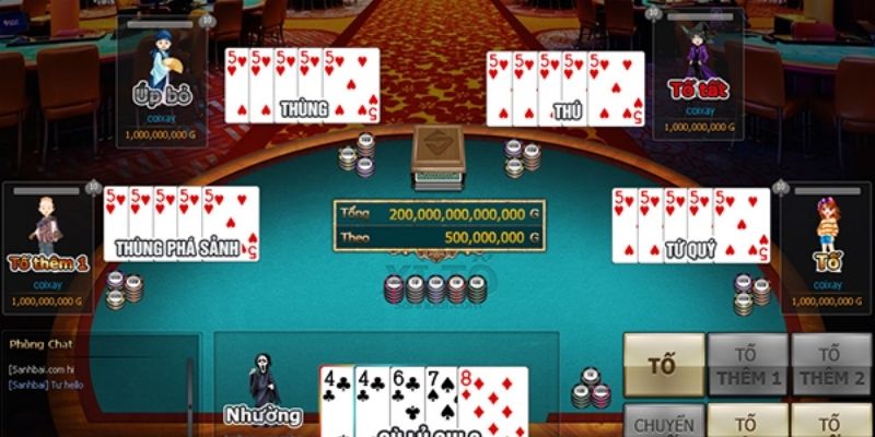 Một số kinh nghiệm chơi bài xì tố JUN88 mà bạn chưa biết 5 xi to 1 4